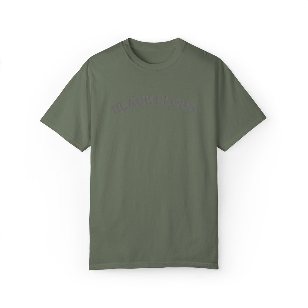 Moss Black Cloud graphic T-shirt, front view