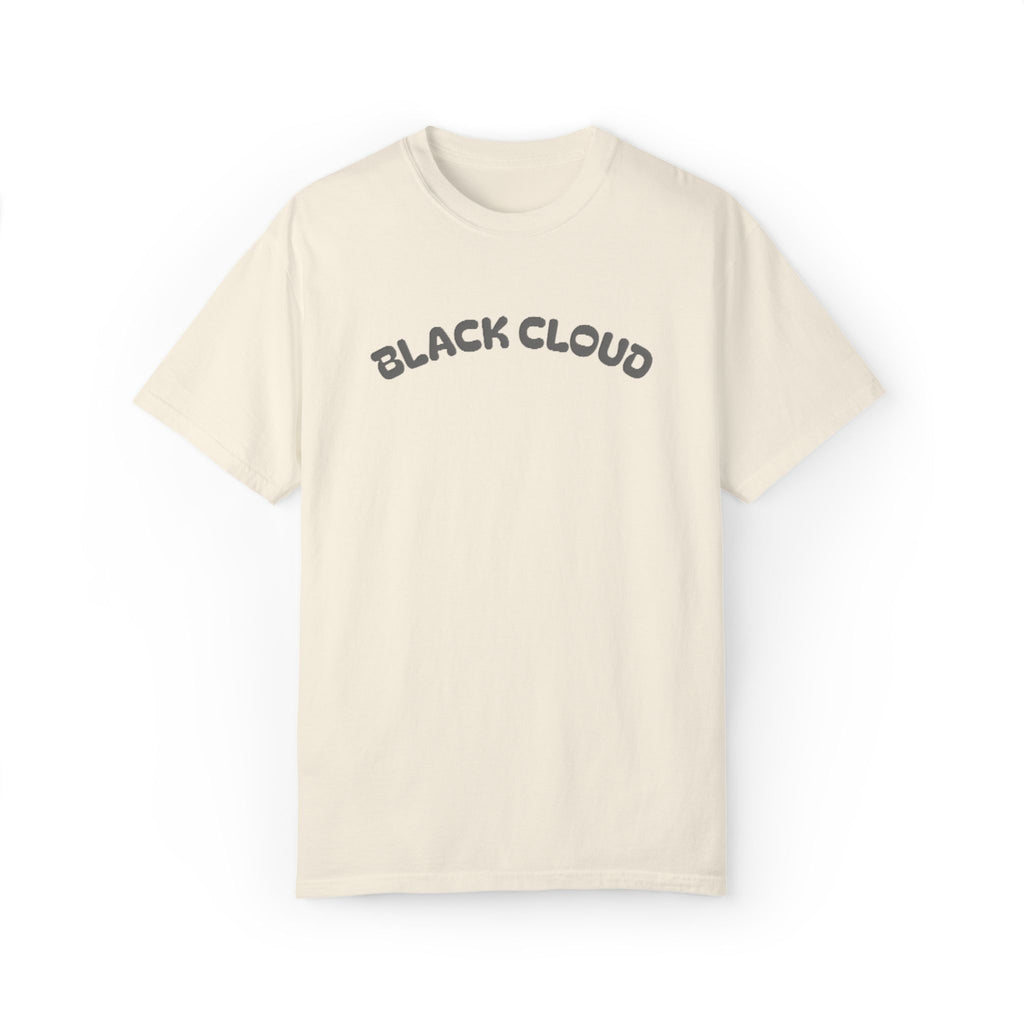 Ivory Black Cloud graphic T-shirt, front view