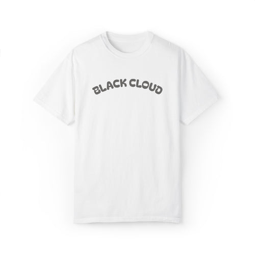 White Black Cloud graphic T-shirt, front view